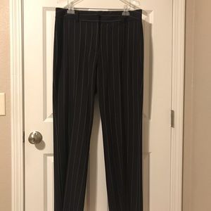 New dark gray pinstriped dress pants w/pocket
